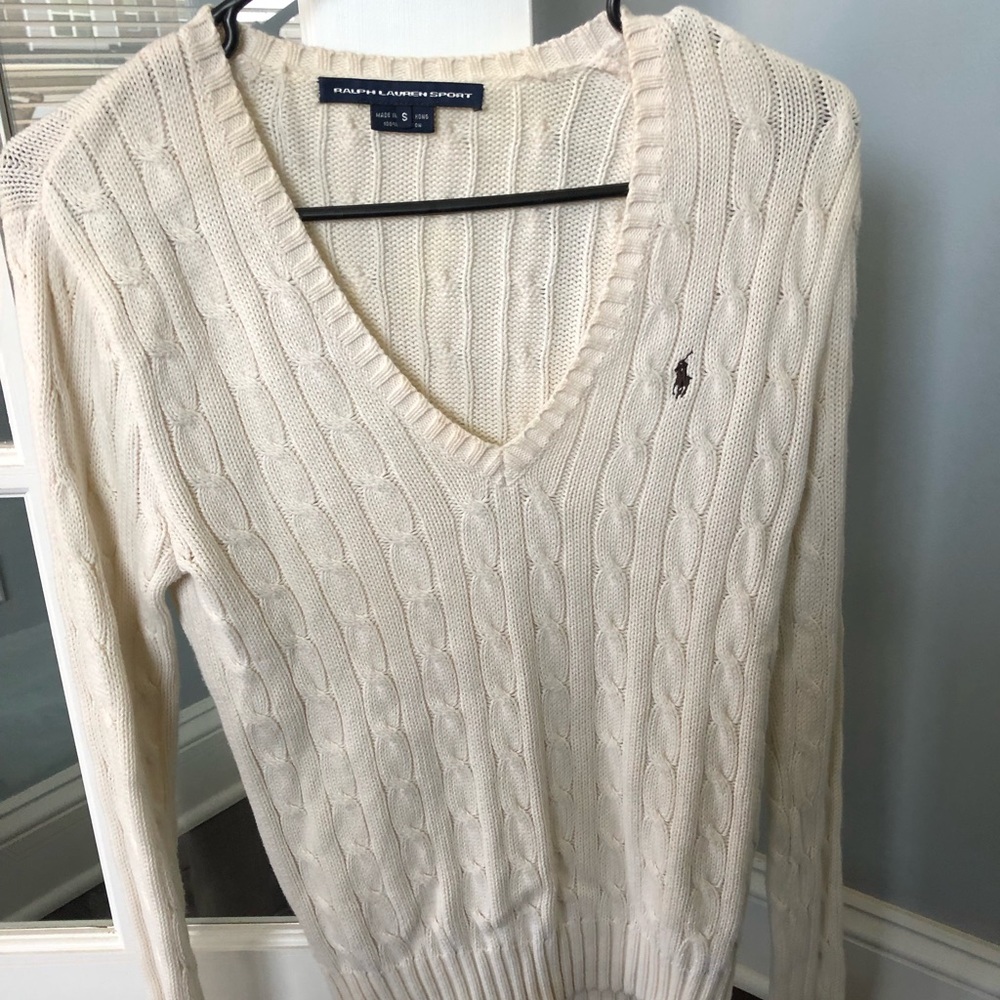 Cream Ralph Lauren Sport sweater